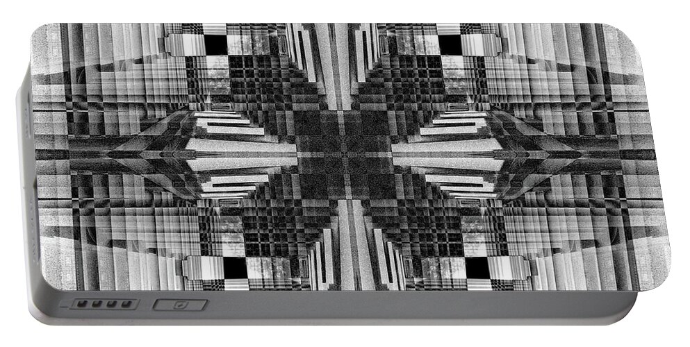 Abstract Columns Portable Battery Charger featuring the photograph Abstract Columns 5 by Mike McGlothlen