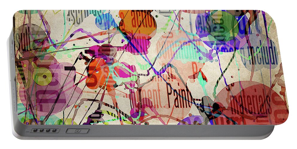 Digital Art Portable Battery Charger featuring the digital art Abstract Expressionism by Phil Perkins