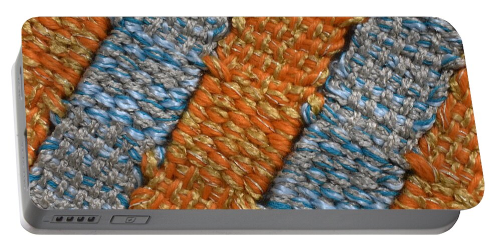 Tapestry Portable Battery Charger featuring the photograph Abstract Fiber 005 by Dick Sauer