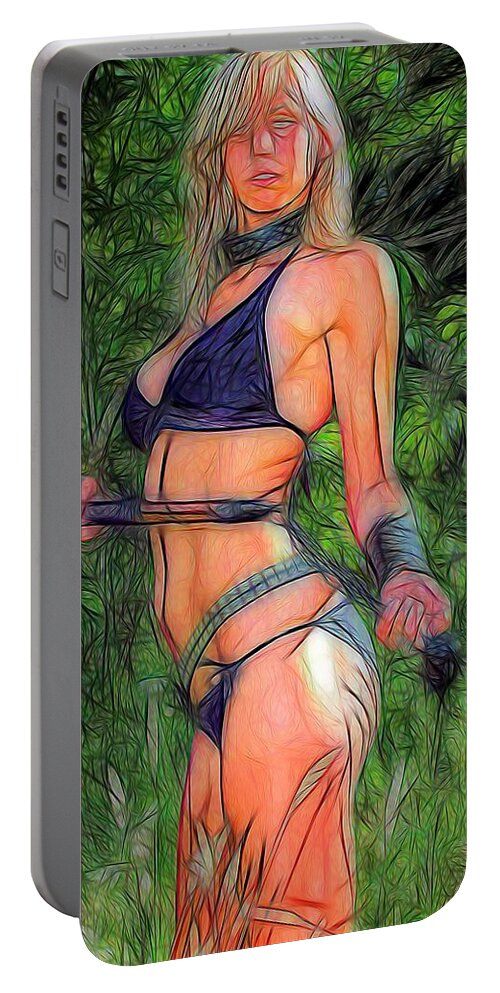 Amazon Portable Battery Charger featuring the photograph Abstract Of an Amazon by Jon Volden