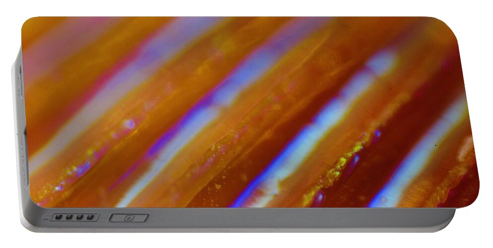 Abstract Portable Battery Charger featuring the photograph Abstract Orange by Neil R Finlay