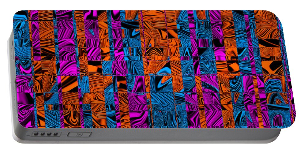 Digital Portable Battery Charger featuring the digital art Abstract Pattern by Ronald Mills