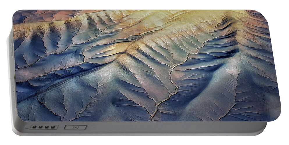 Utah Badlands Portable Battery Charger featuring the photograph Abstract Trees In the Utah Badlands by Susan Candelario