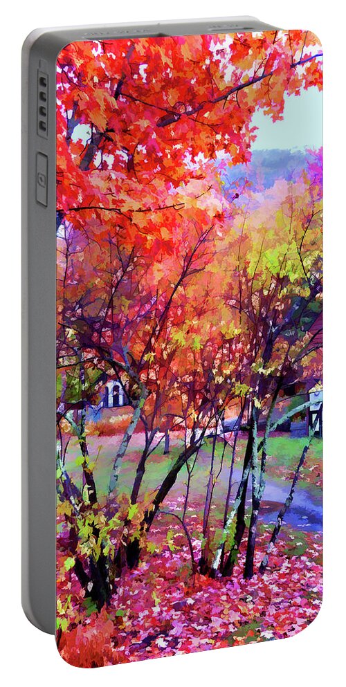 Digital Art Portable Battery Charger featuring the digital art Acadia National Park by Karol Blumenthal