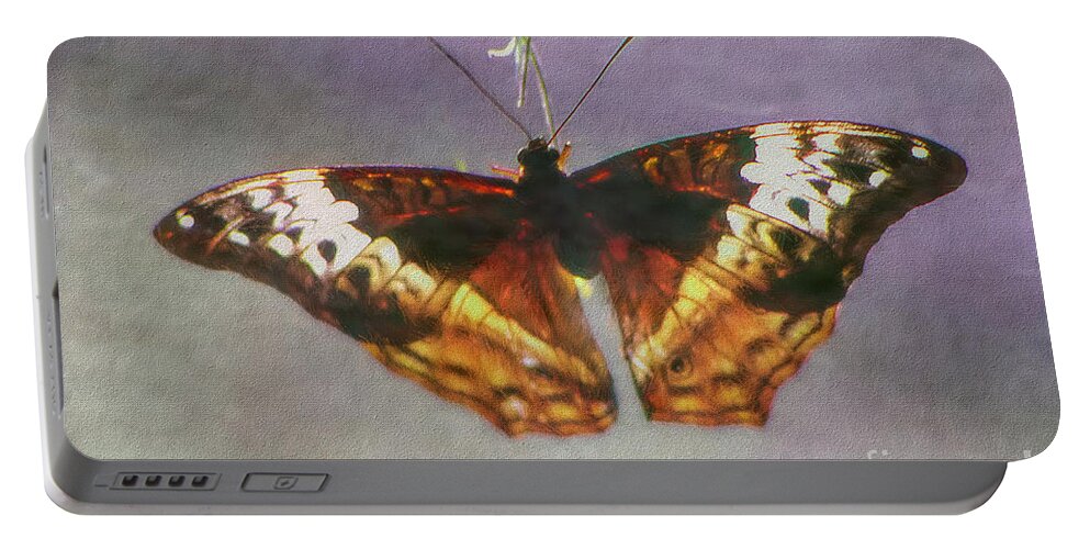 Australia Portable Battery Charger featuring the digital art Admiral Butterfly by Frank Lee