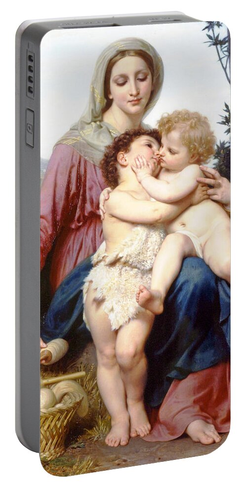 Adolphe Portable Battery Charger featuring the photograph Adolphe William Holy Family 1863 by Munir Alawi