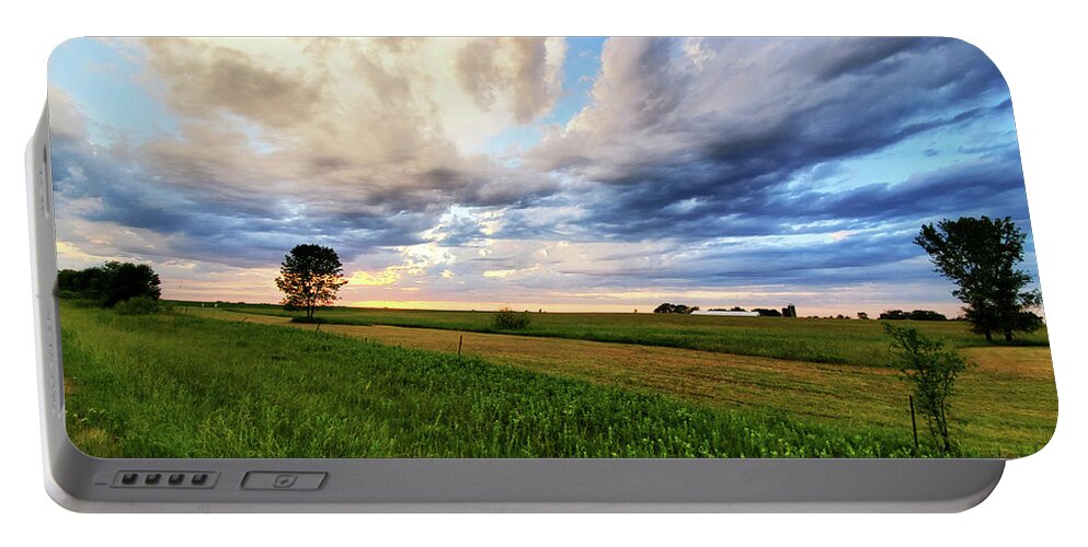 Sunset Portable Battery Charger featuring the photograph After the Storm by Diane Shirley