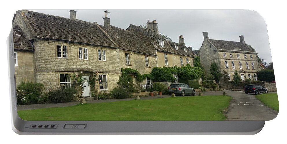 Cotswold Portable Battery Charger featuring the photograph Agatha Raisin Village by Roxy Rich