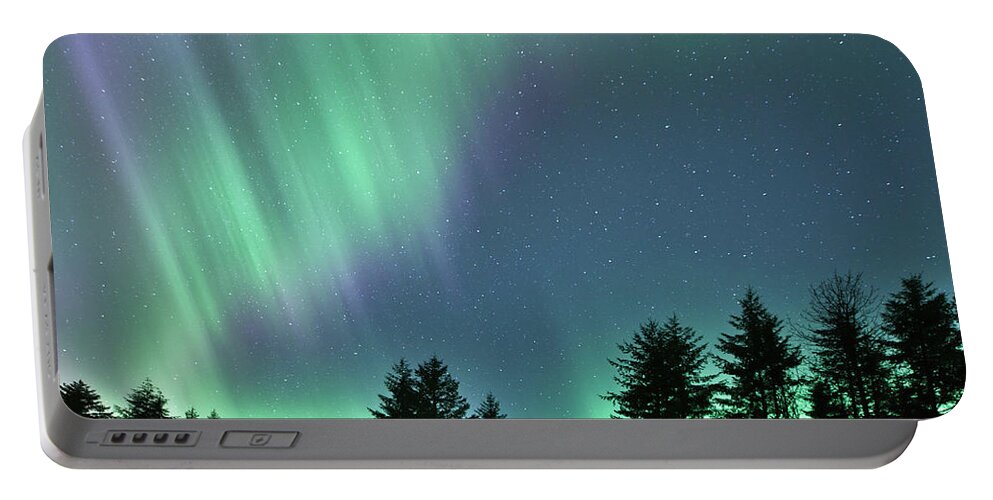 Alaska Portable Battery Charger featuring the photograph Alaska Northern Lights by Michele Cornelius