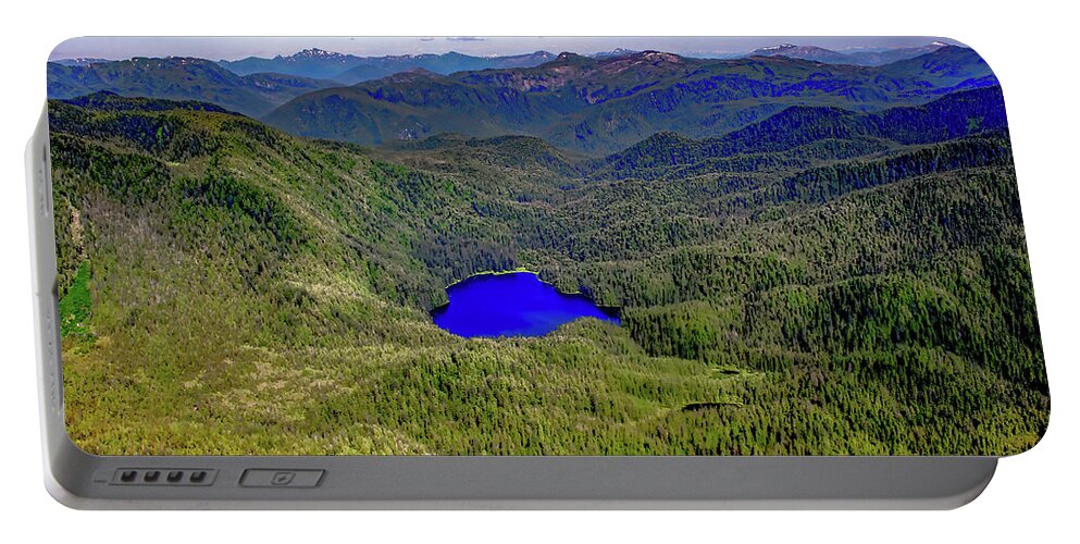 Alaska Portable Battery Charger featuring the photograph Alaskan Flyover by Marcy Wielfaert