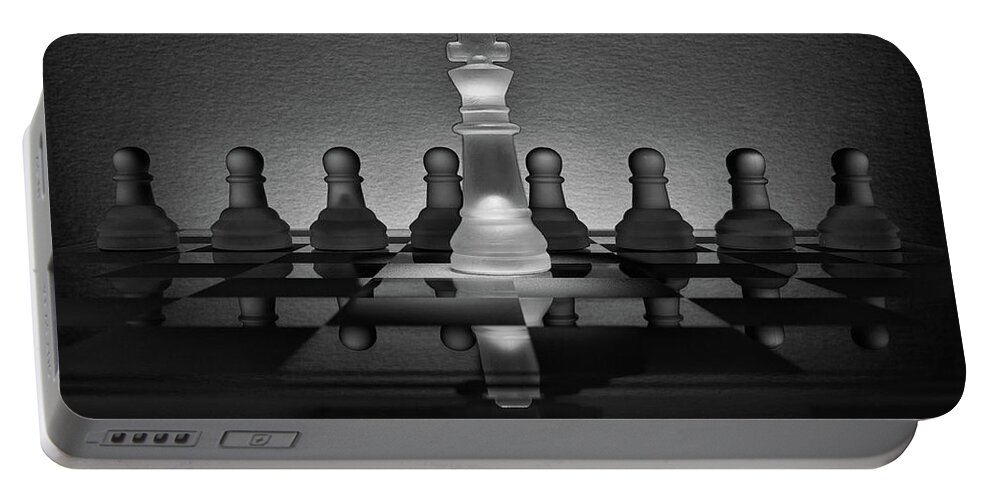 Chess Portable Battery Charger featuring the photograph All the King's Men by Chuck Rasco Photography