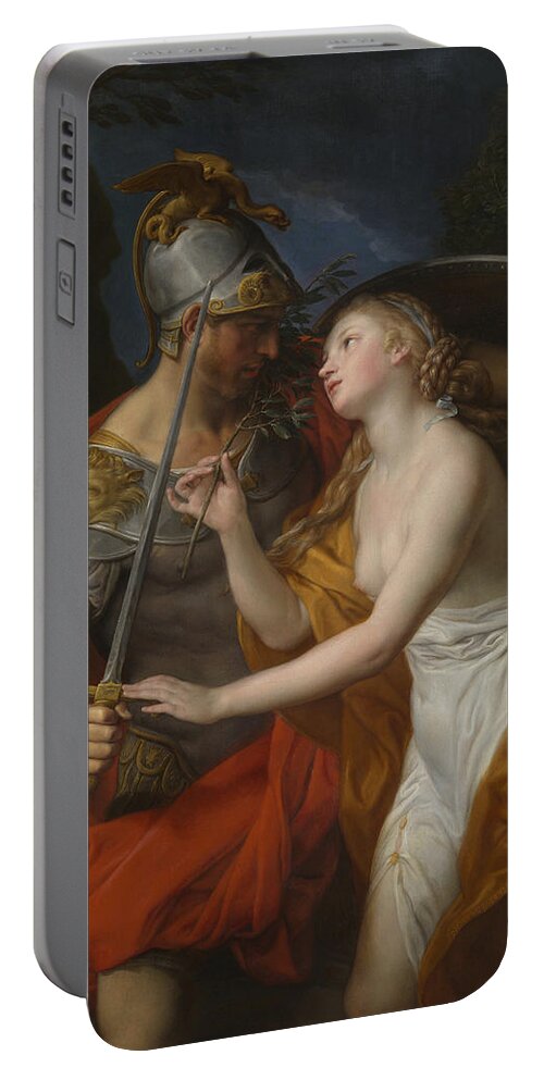 18th Century Art Portable Battery Charger featuring the painting Allegory of Peace and War by Pompeo Girolamo Batoni