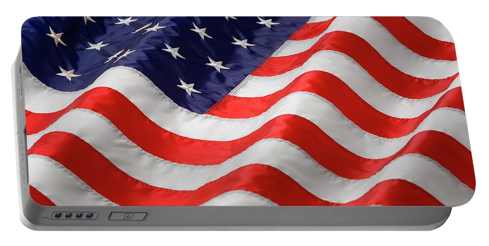 United States Portable Battery Charger featuring the photograph Ameriocan Flag by George Robinson