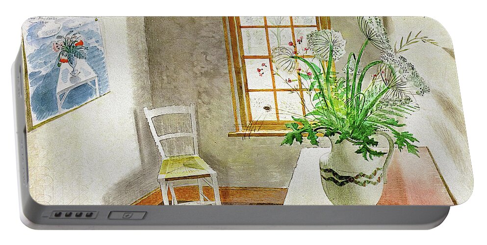 Cc0 Portable Battery Charger featuring the photograph An Ironbridge Interior by ERIC RAVILIOUS by Jack Torcello