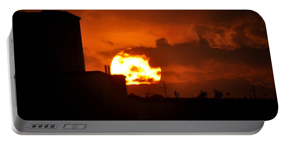 Sunset Portable Battery Charger featuring the photograph An Urban Sunset by Amazing Action Photo Video