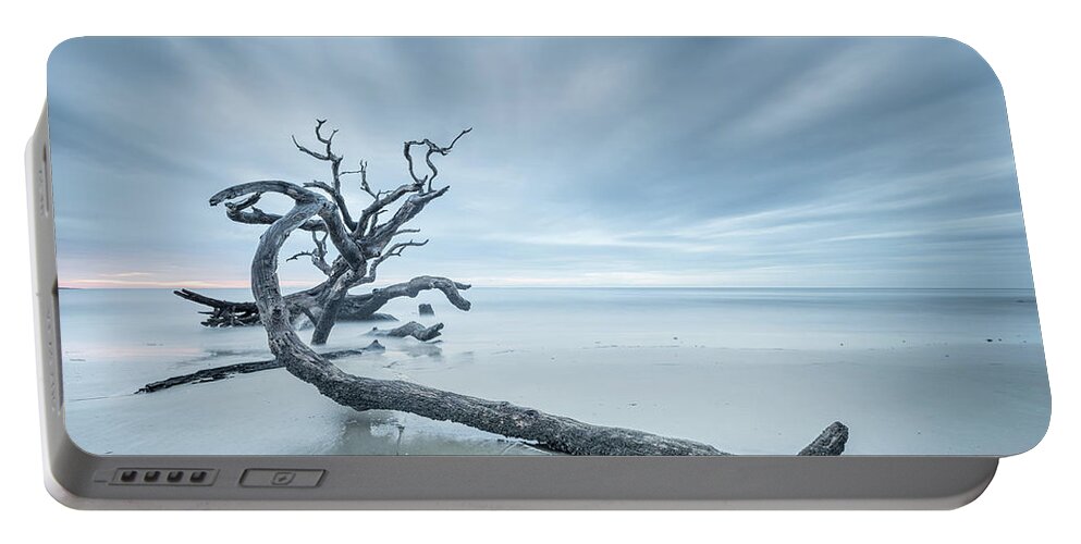 Driftwood Beach Portable Battery Charger featuring the photograph Ancient Driftwood by Jordan Hill