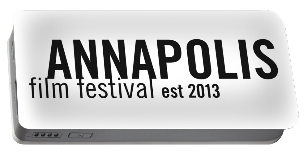 Annapolis Film Festival Portable Battery Charger featuring the digital art Annapolis Film Festival, est 2013 by Joe Barsin