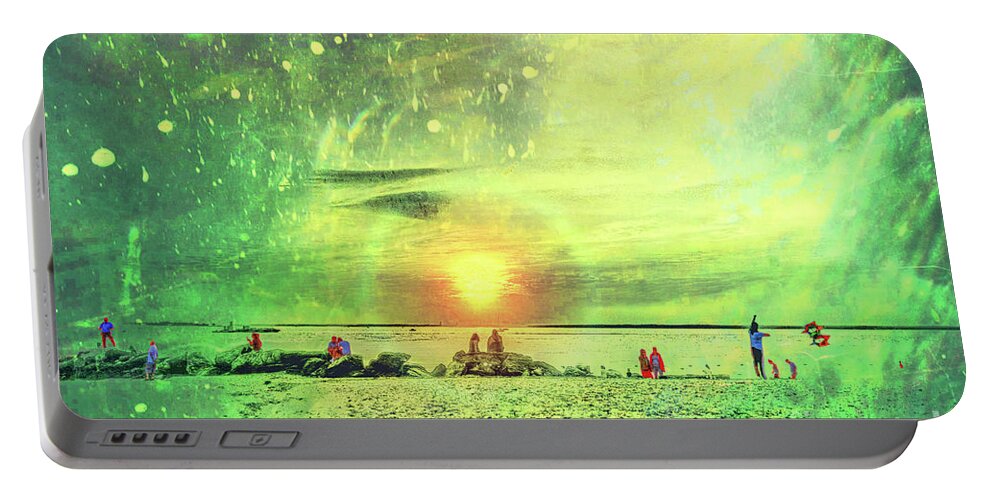 Beach Portable Battery Charger featuring the photograph Another Day At The Beach by Jeff Breiman