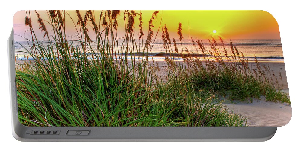 North Carolina Portable Battery Charger featuring the photograph Another Stunning Sunrise on the Outer Banks by Dan Carmichael