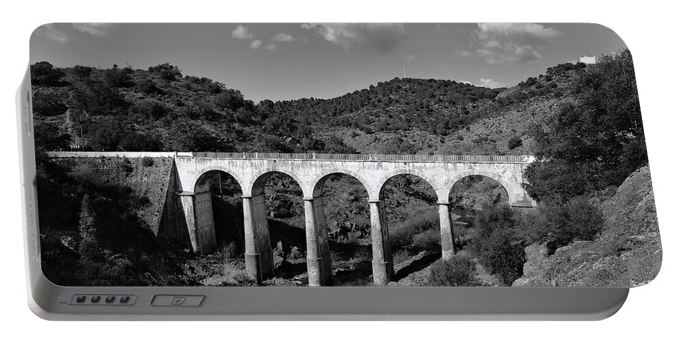 Mertola Portable Battery Charger featuring the photograph Antique Mertola's Bridge in Alentejo by Angelo DeVal