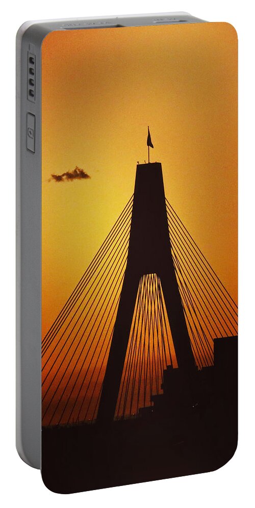 Anzac Portable Battery Charger featuring the photograph Anzac Bridge by Sarah Lilja