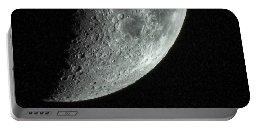 Moon Portable Battery Charger featuring the photograph Approaching Moon by Russel Considine