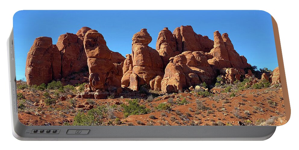  Portable Battery Charger featuring the painting Arches National Park Utah #7 by Ses