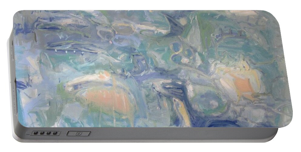 Ariels World Portable Battery Charger featuring the painting Ariels World by Chris Gholson