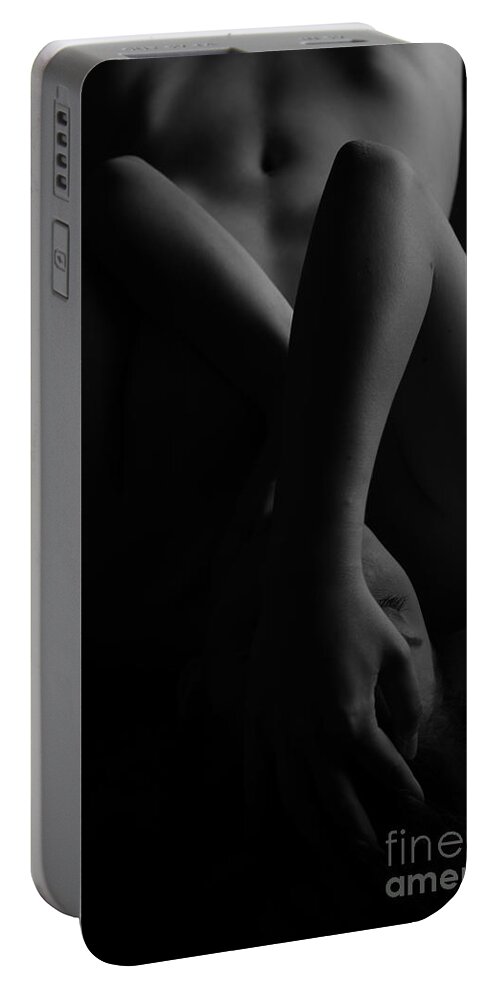 Artistic Portable Battery Charger featuring the photograph Artistic female nude photography v2 by Eran Turgeman Prints
