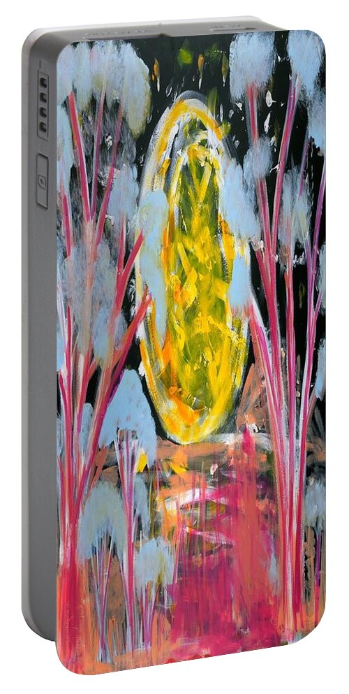 Australian Art Portable Battery Charger featuring the painting Australian outback by Peter Johnstone