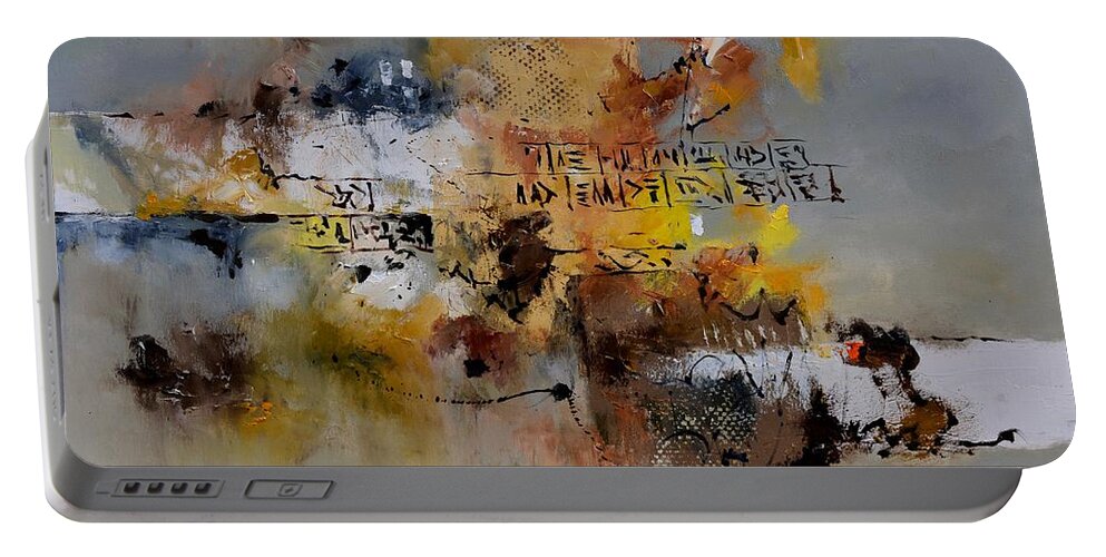 Abstract Portable Battery Charger featuring the painting Assyrian lyrics by Pol Ledent