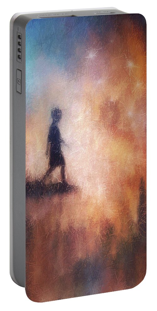 Digital Art Portable Battery Charger featuring the digital art At The End Of A Dream by Melissa D Johnston