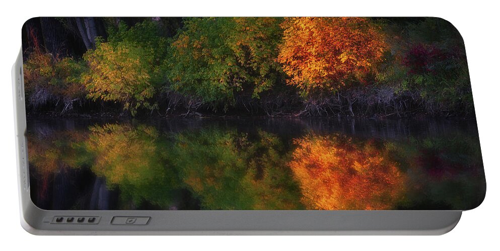 Sunrise Portable Battery Charger featuring the photograph At the Waters Edge by Darren White