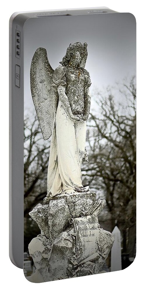 Angel Portable Battery Charger featuring the photograph Attending Angel #2 by Carol Jorgensen
