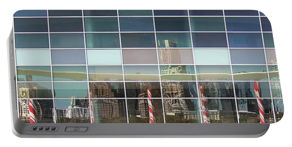 Austin Portable Battery Charger featuring the photograph Austin Reflection by Patrick Nowotny