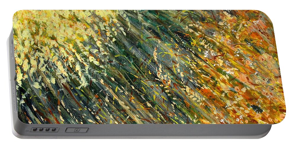 Autumn Portable Battery Charger featuring the painting Autumn Afternoon by Ian MacDonald