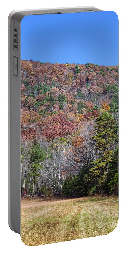 Cades Cove Portable Battery Charger featuring the photograph Autumn at Cades Cove 2 by Phil Perkins