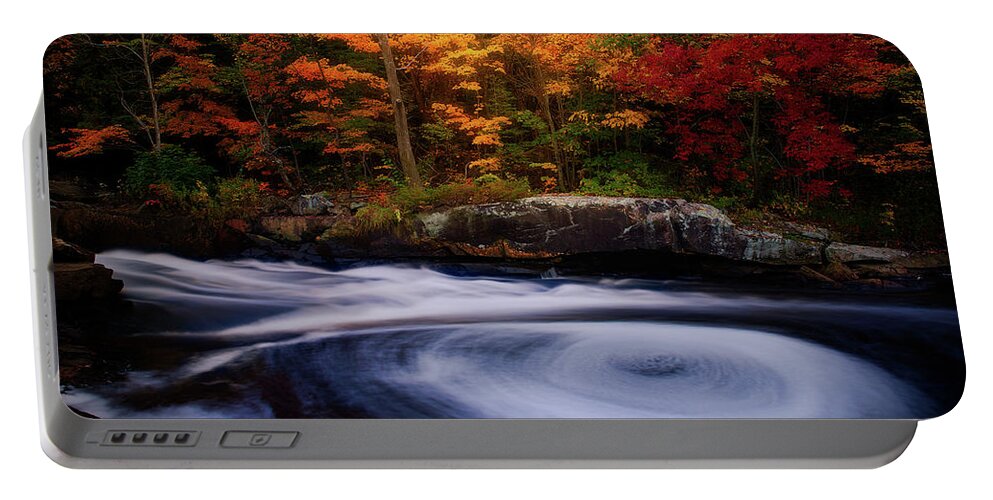 Autumn Portable Battery Charger featuring the photograph Autumn at Rosseau Falls by Henry w Liu