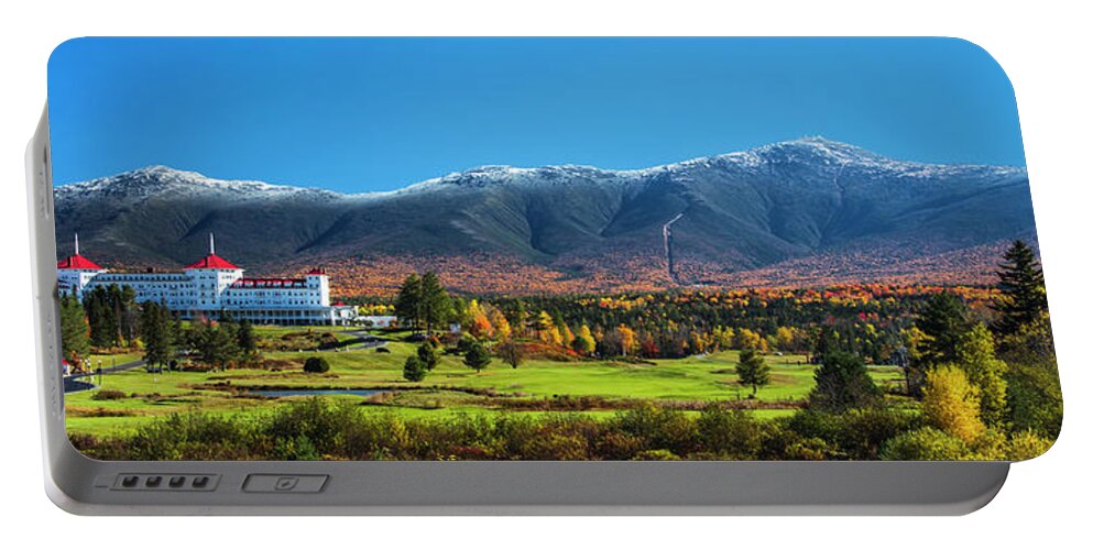 Autumn Portable Battery Charger featuring the photograph Autumn at the Mount Washington Pano by Chris Whiton