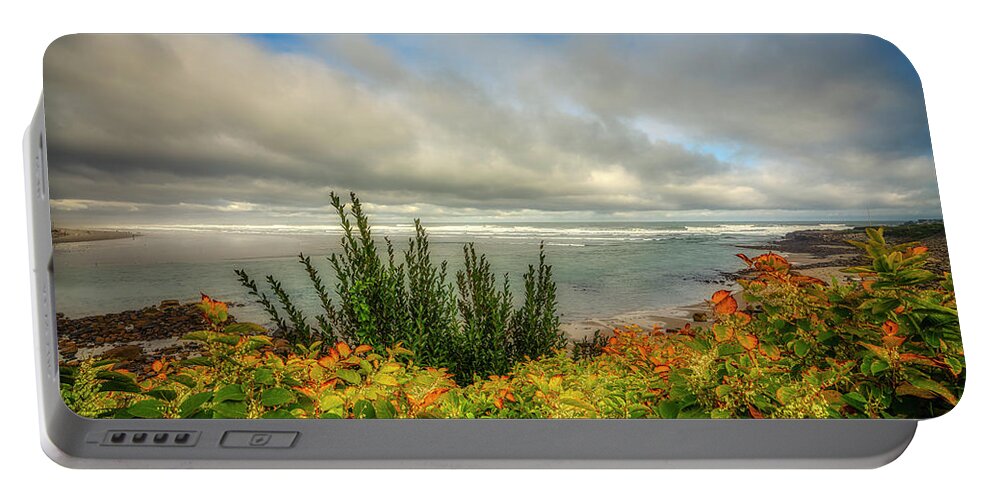 Marginal Way Portable Battery Charger featuring the photograph Autumn Foliage on Marginal Way by Penny Polakoff