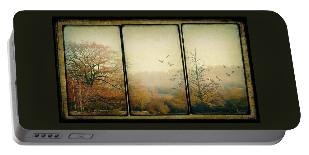 Autumn Portable Battery Charger featuring the photograph Autumn Morning by Peggy Dietz