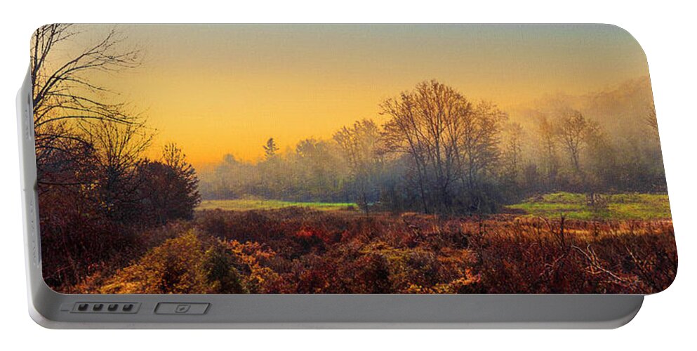Fine Art Photography Portable Battery Charger featuring the photograph Autumn on Cromwell Valley Park by Reynaldo Williams