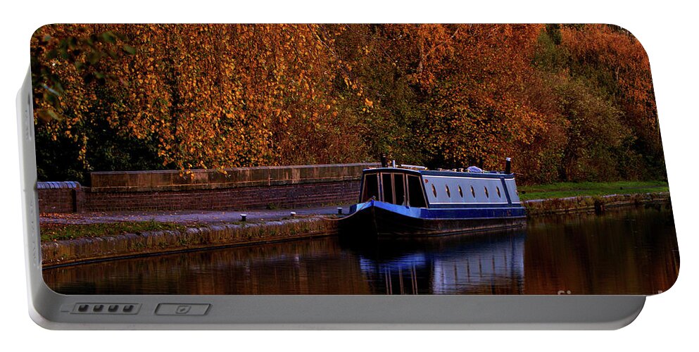 Transport Portable Battery Charger featuring the photograph Autumn on the Canals by Stephen Melia