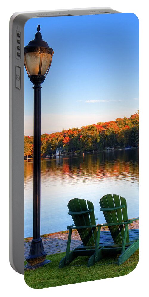 Autumn Relaxation Portable Battery Charger featuring the photograph Autumn Relaxation by David Patterson