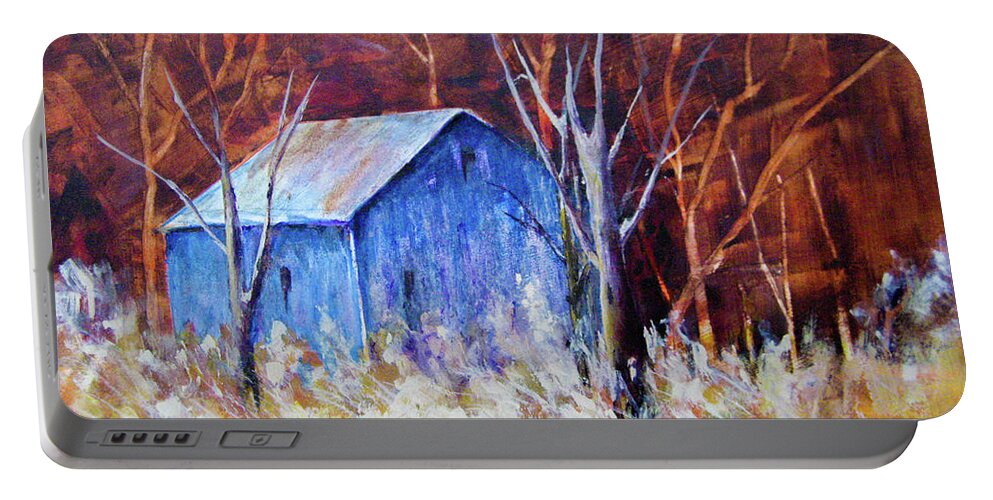 Landscapes Portable Battery Charger featuring the painting Autumn Surprise by Lee Beuther