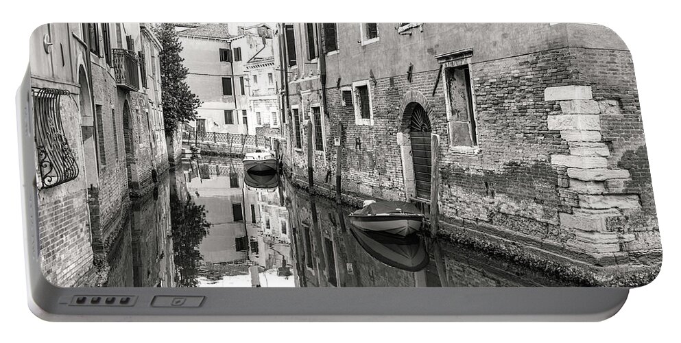 Fine Art Photo Portable Battery Charger featuring the photograph B0008227 - Reflections in the canal by Marco Missiaja
