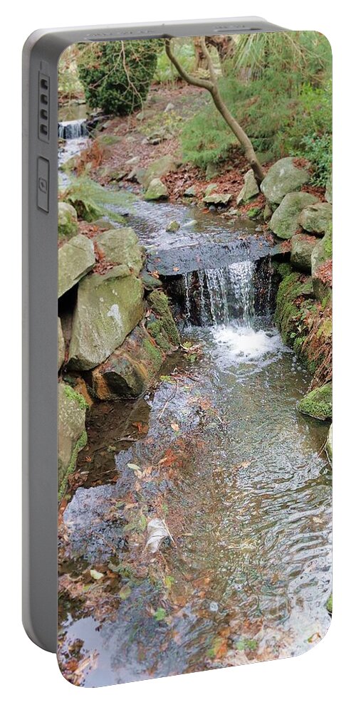 Brook Portable Battery Charger featuring the photograph Babbling Brook by Kimberly Furey