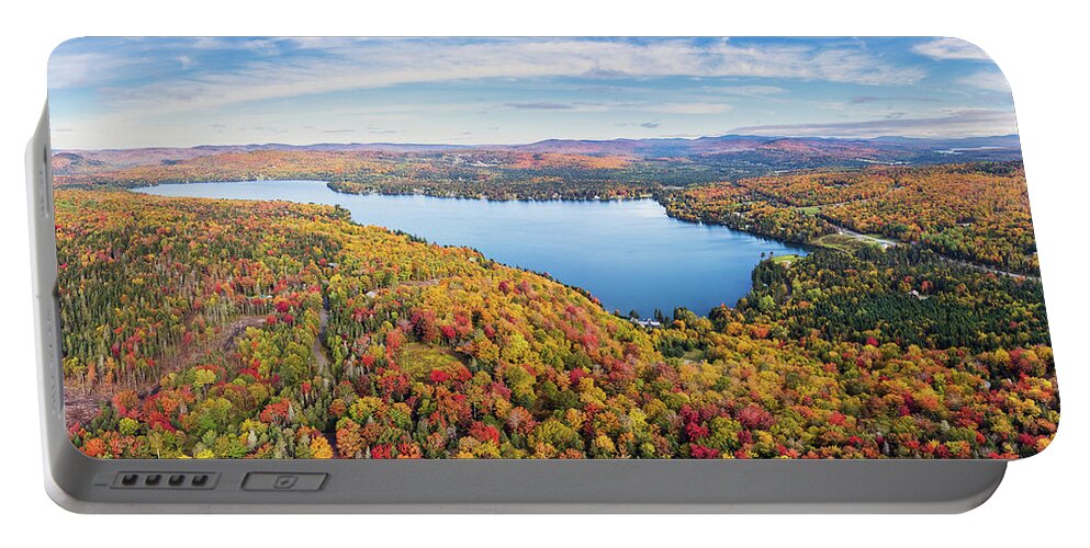 Pittsburg Portable Battery Charger featuring the photograph Back Lake Pittsburg New Hampshire October 2021 by John Rowe