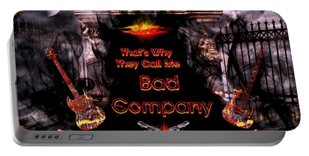 Bad Company Portable Battery Charger featuring the digital art Bad Company by Michael Damiani