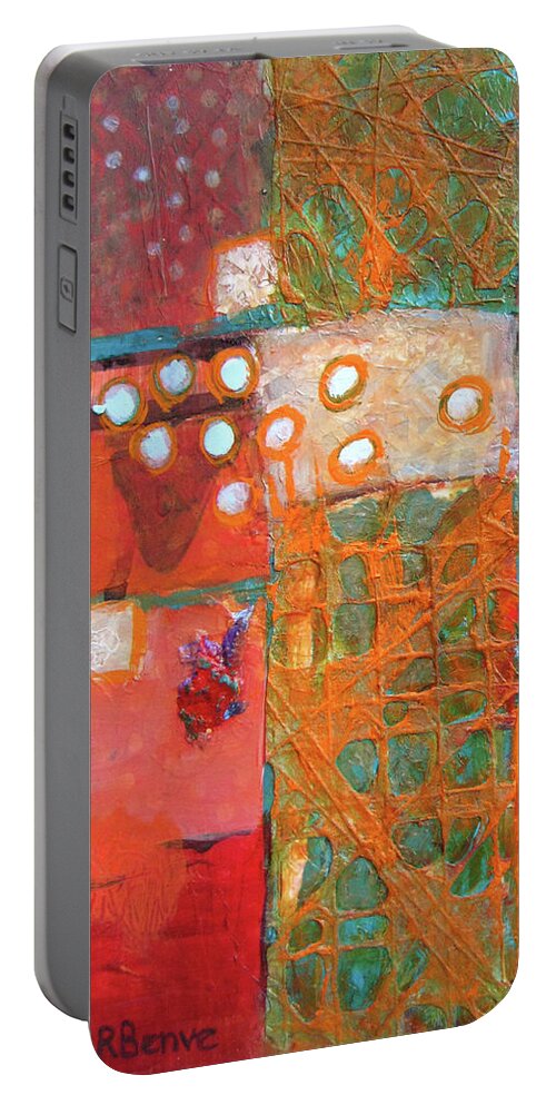 Color Portable Battery Charger featuring the painting Balance of Life by Robie Benve